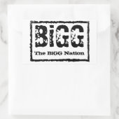 Der BiGG-Aufkleber Rechteckiger Aufkleber (Tasche)