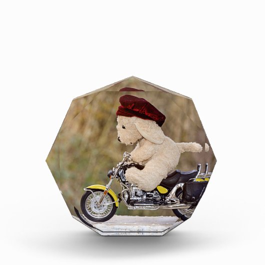 Der Biker - Hund - Fotoblock (Vorderseite)