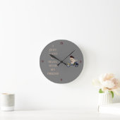Der Biker - Runde Wanduhr (Zuhause)