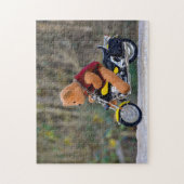 Der Biker - Teddy - Puzzle (Vertikal)