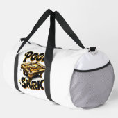 Der Billardbaron: Poolhai-Logo auf Billardtisch Duffle Bag (Rechte Ecke)