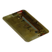 Der Billardsaal (Öl auf Leinwand) Magnet (Rechte Seite)