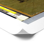 Der Billardsaal (Öl auf Leinwand) Poster (Ecke)