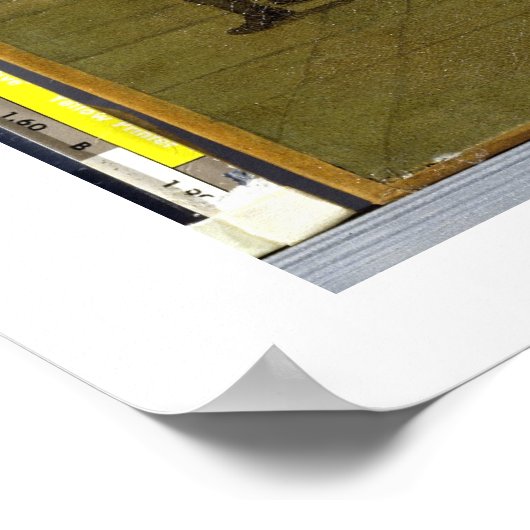 Der Billardsaal (Öl auf Leinwand) Poster (Ecke)