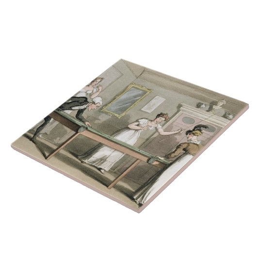 Der Billardtisch, 'vom Ausflug von Dr. Syntax Fliese (Seite)