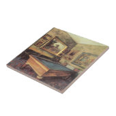 Der Billiardsaal in Menil Hubert von Edgar Degas Fliese (Seite)