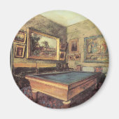 Der Billiardsaal in Menil Hubert von Edgar Degas Magnet (Vorne)