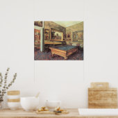 Der Billiardsaal in Menil Hubert von Edgar Degas Poster (Küche)