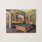 Der Billiardsaal in Menil Hubert von Edgar Degas Puzzle (Horizontal)