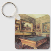 Der Billiardsaal in Menil Hubert von Edgar Degas Schlüsselanhänger (Vorderseite)