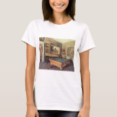 Der Billiardsaal in Menil Hubert von Edgar Degas T-Shirt (Vorderseite)