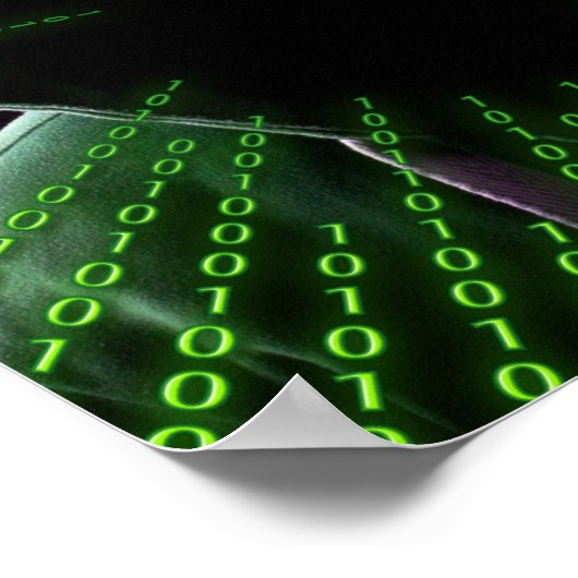 Der Binärkode-Mensch Poster (Ecke)