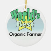 Der Bio Bauer der Welt Keramikornament (Vorne)