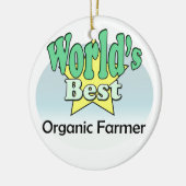 Der Bio Bauer der Welt Keramikornament (Links)