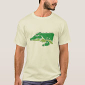 Der Bio T - Shirt der grünen Krokodilmänner (Vorderseite)