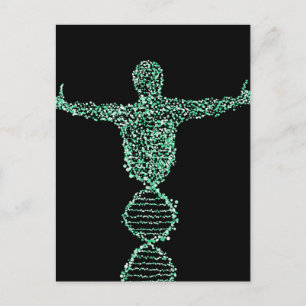 Der Biologie-DNA-Mensch Postkarte
