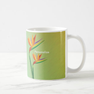Der Bird of Paradise Tropical Floral Coffee Tasse