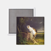 Der Birdwatcher (von William Holbrook Beard) Magnet (Vorderseite/Rückseite)
