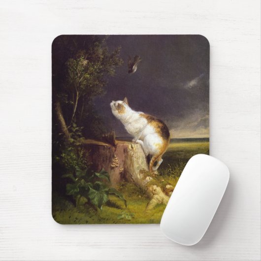 Der Birdwatcher (von William Holbrook Beard) Mousepad (Mit Mouse)