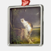 Der Birdwatcher (von William Holbrook Beard) Ornament Aus Metall (Links)