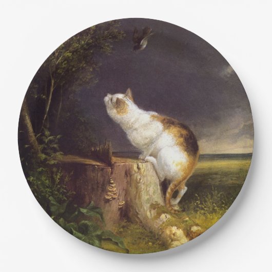 Der Birdwatcher (von William Holbrook Beard) Pappteller (Vorderseite)