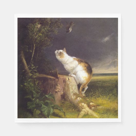 Der Birdwatcher (von William Holbrook Beard) Serviette (Vorderseite)