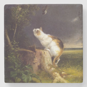 Der Birdwatcher (von William Holbrook Beard) Steinuntersetzer