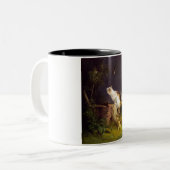 Der Birdwatcher (von William Holbrook Beard) Zweifarbige Tasse (Vorderseite Links)