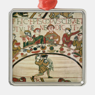 Der Bischof segnet die Nahrung und das Getränk Silbernes Ornament