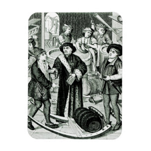 Der Bischof von Tournai den Tithe des Bieres Magnet