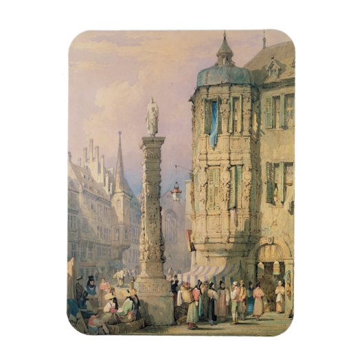 Der Bischofspalast, Wurzburg Magnet (Vertikal)