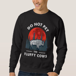 Der Bison-Yellowstone Park der fließenden Kühe dar Sweatshirt