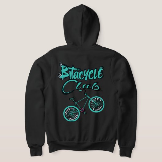Der Bitacyclclub Hoodie Aqua (AblageHinten)
