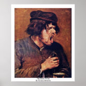 Der Bittertrunk von Adriaen Brouwer Poster (Vorne)