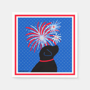 Der Black Dog Cocktail Napkins lasse Freedom Ring Serviette