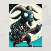 Der Black Goat Gitarrist Postkarte (Vorderseite)