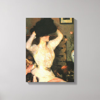 Der Black Hat von Frank Weston Benson Fine Arts Leinwanddruck