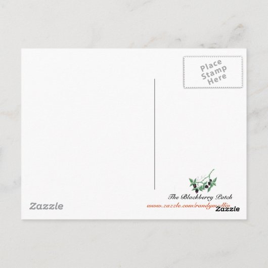 Der BlackBerry Patch...Postcard Postkarte (Rückseite)