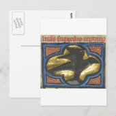 Der Blackbird des Monks Postkarte (Vorne/Hinten)