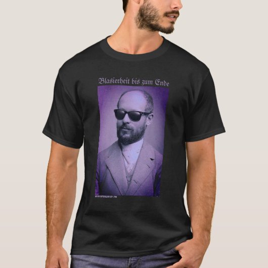 Der blasierte Sozialtheoretiker T-Shirt (Vorderseite)