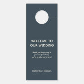 Der blaue Anker | Stören Sie den Gast nicht Türanhänger (Rückseite)