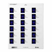 Der blaue Baum Adressaufkleber (Vorne)