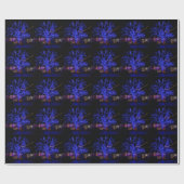 Der blaue Baum Geschenkpapier (Flach)