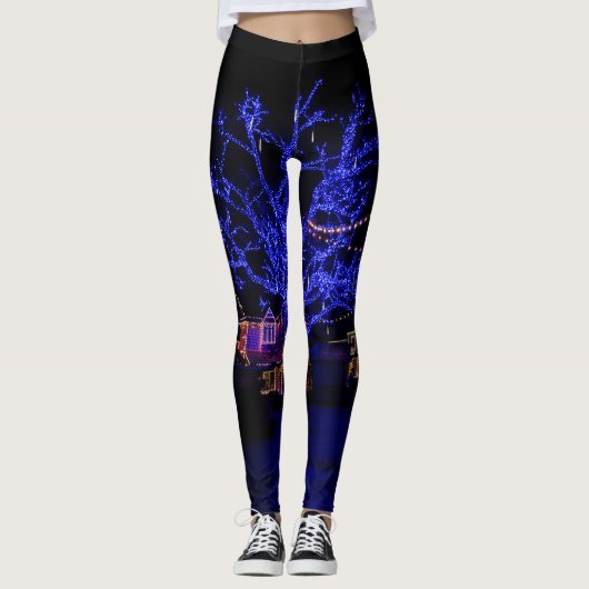 Der blaue Baum Leggings (Vorderseite)