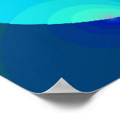 Der blaue Cello Poster (Ecke)