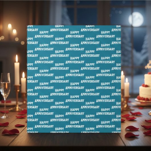 Der "Blaue Crush"-Jubiläum Geschenkpapier