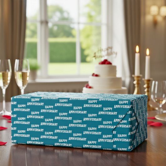 Der "Blaue Crush"-Jubiläum Geschenkpapier