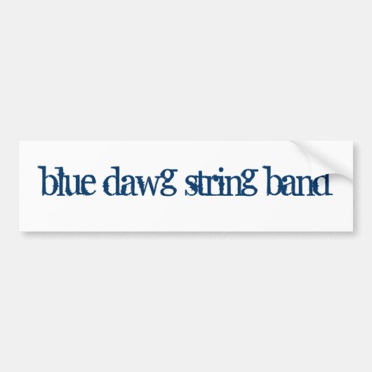 Der BLAUE DAWG SCHNUR-BAND Autoaufkleber (Vorne)