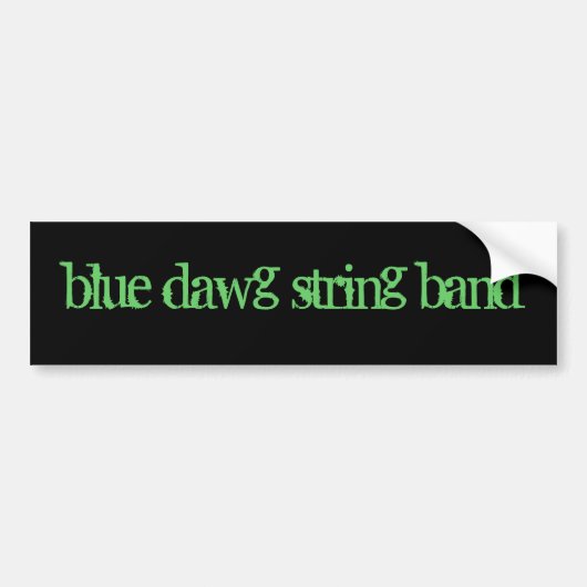 Der BLAUE DAWG SCHNUR-BAND Autoaufkleber (Vorne)