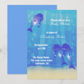 Der Blaue Delfin Einladung (Vorne/Hinten)